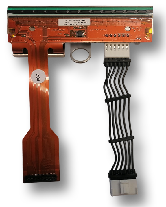 thermal printhead for X60-128 or X65-128 from Markem® frontside